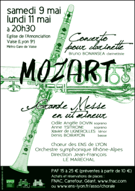 affiche du concert Mozart ƒƒƒƒƒƒƒƒƒƒƒƒƒƒƒƒƒƒ‚ƒƒƒƒƒƒƒ‚ƒƒƒƒƒƒ‚ƒƒƒƒƒ‚ƒƒƒƒ‚ƒƒƒ‚ƒƒ‚ƒ‚‚  Vaise