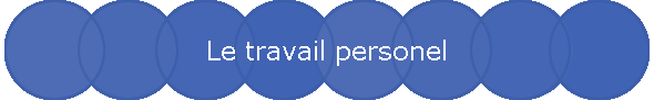 Le travail personel